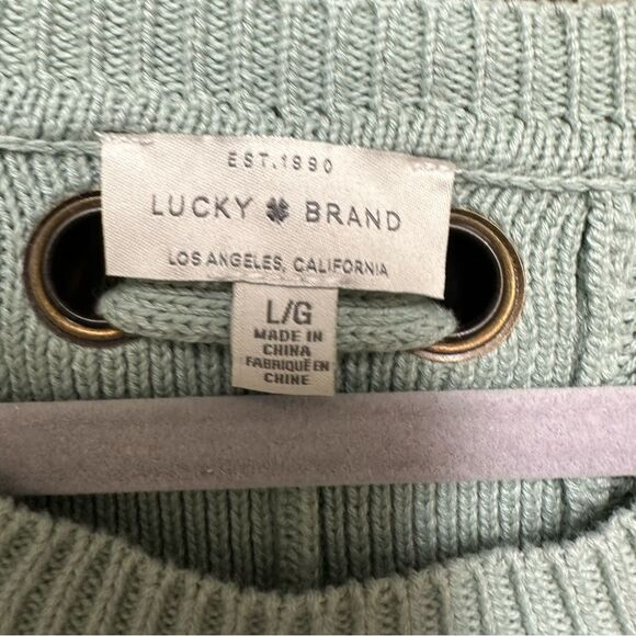 Lucky Brand mint green sweater - Picture 3 of 5